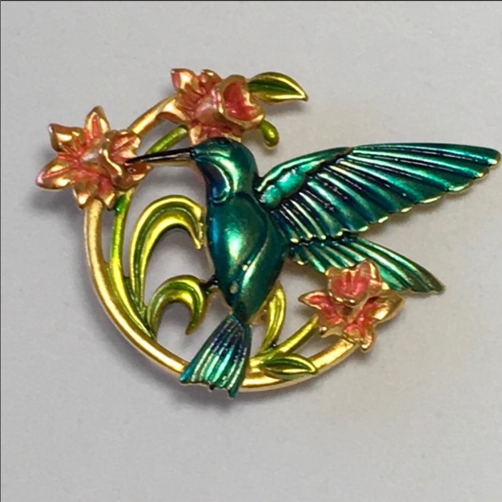 JJ Hummingbird Brooch